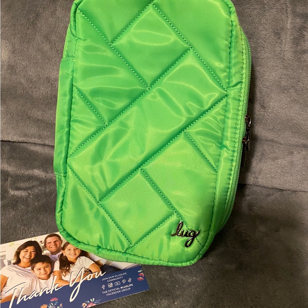 lug Hover NWOT Neon Green Cosmetic Bag